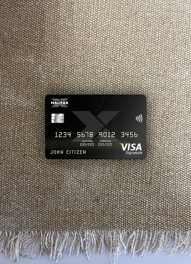 Download United Kingdom Halifax bank visa signature card photolook front Photoshop template